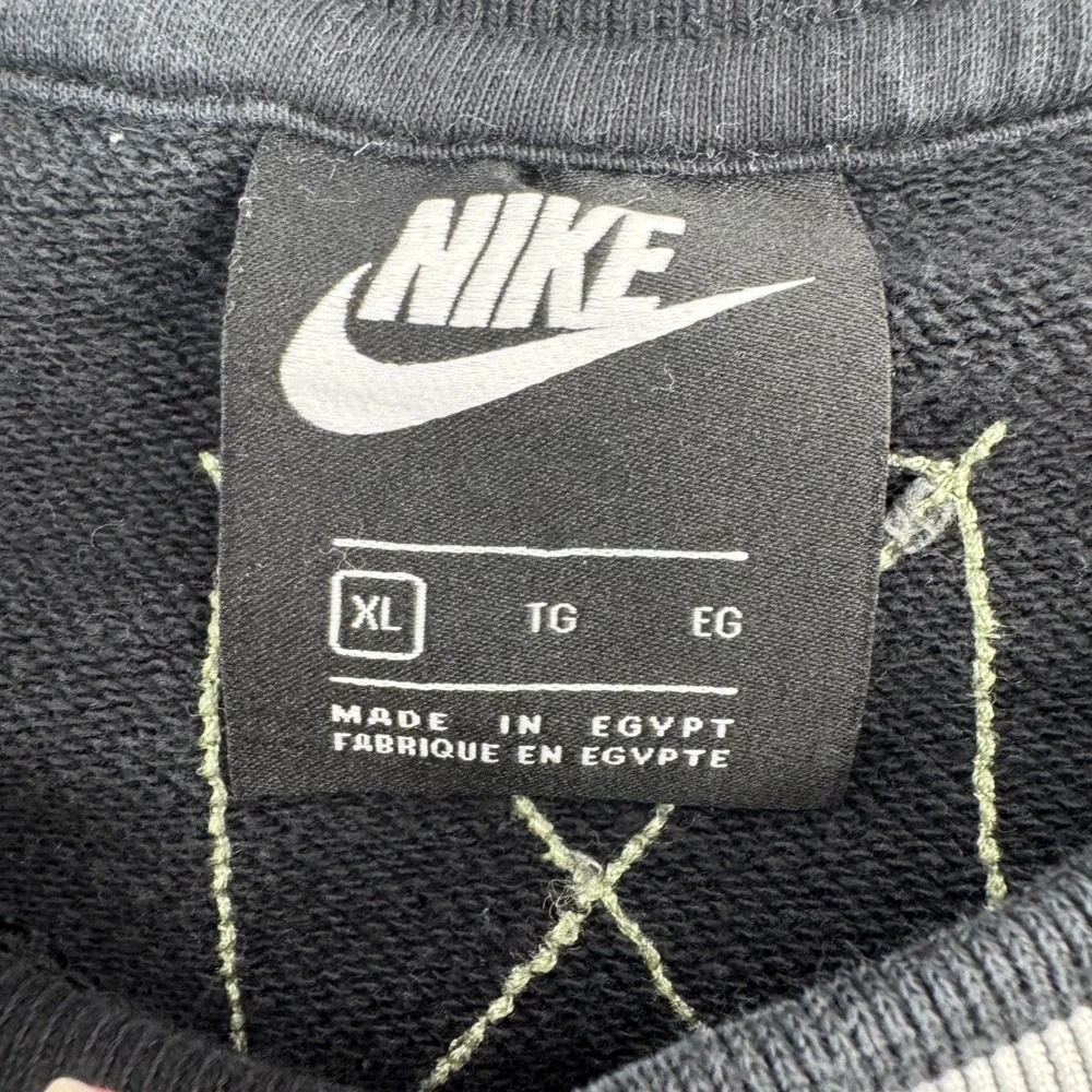 Nike Athletic Dept Crewneck Sweatshirt Black Size XL‎ Retro Preppy Collegiate